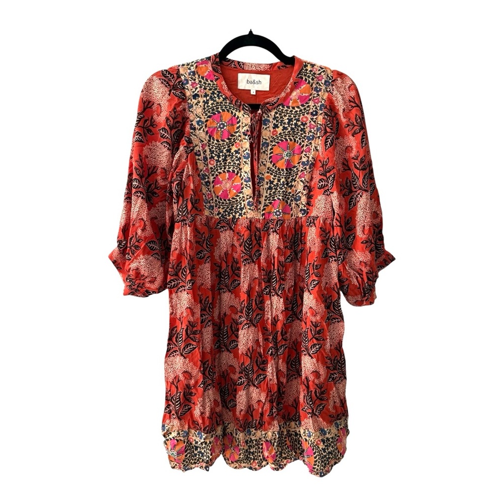 Ba&sh Gaia Tunic Dress in Orange Size 0